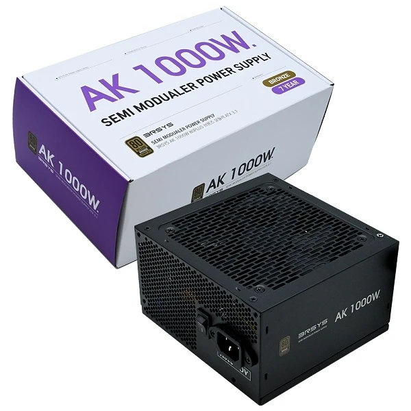 3RSYS AK 1000W 80PLUS Brinned Modular ATX3.1