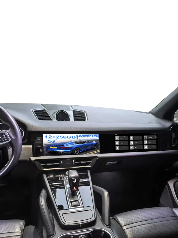 

12,3-дюймовый сенсорный экран Android для Porsche Cayenne 2018-2023, автомобильный радиоприемник, GPS Navi, мультимедийный плеер, второй пилот, развлекательный головное устройство
