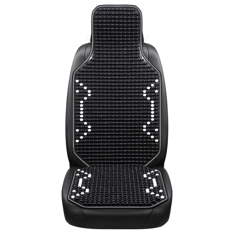 Summer wooden beadwire ventilation car lumbar cushion mesh breathable back cushion bamboo wire massage waist pad lumba