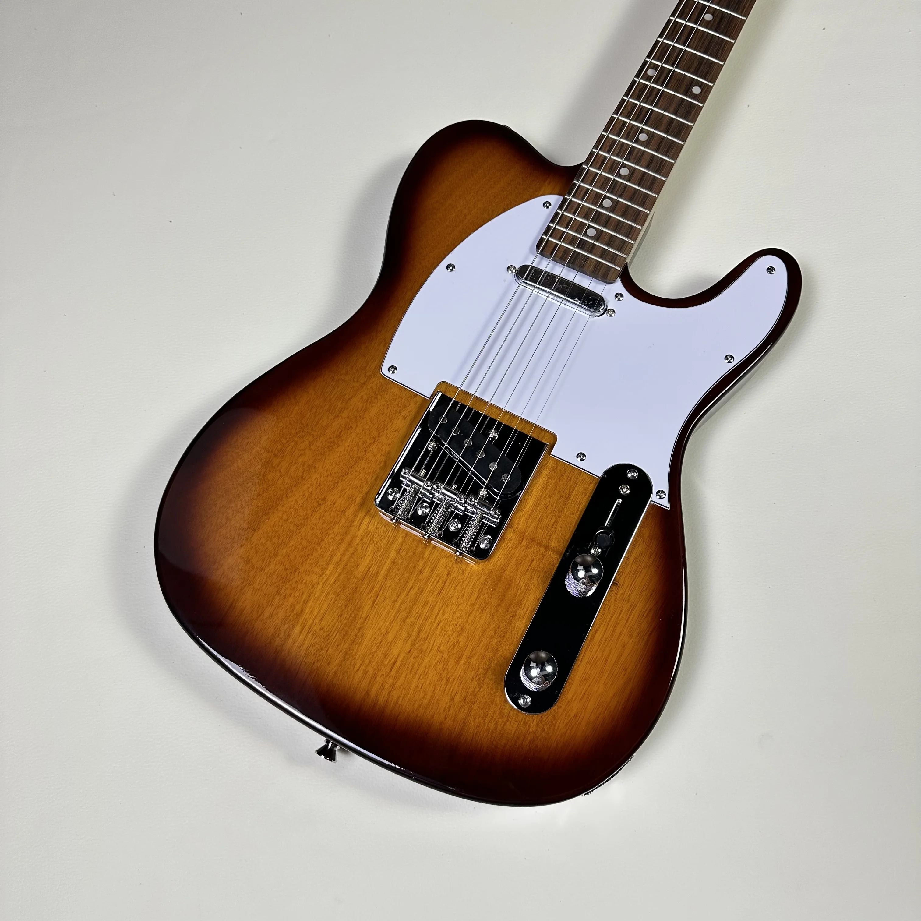 Customize TL Electric Guitar Version Vintage Sunburst Rosewood Fingerboard free shipping view 2