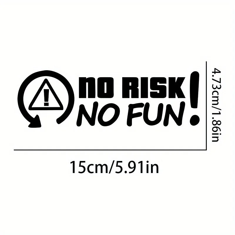 Adventure Quote Sticker No Adventure No Fun Laser Vinyl Decal Waterproof Motorcycle Helmet Car Bumper Window Body Decoration