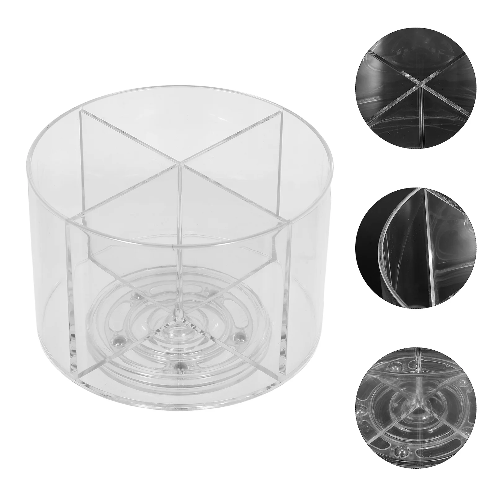 

360° Rotating Drink Packet Organizer Plastic Turntable Bin For Kitchen Pantry Cabinet Fridge Water Flavor Mix Holder Lazy Susan