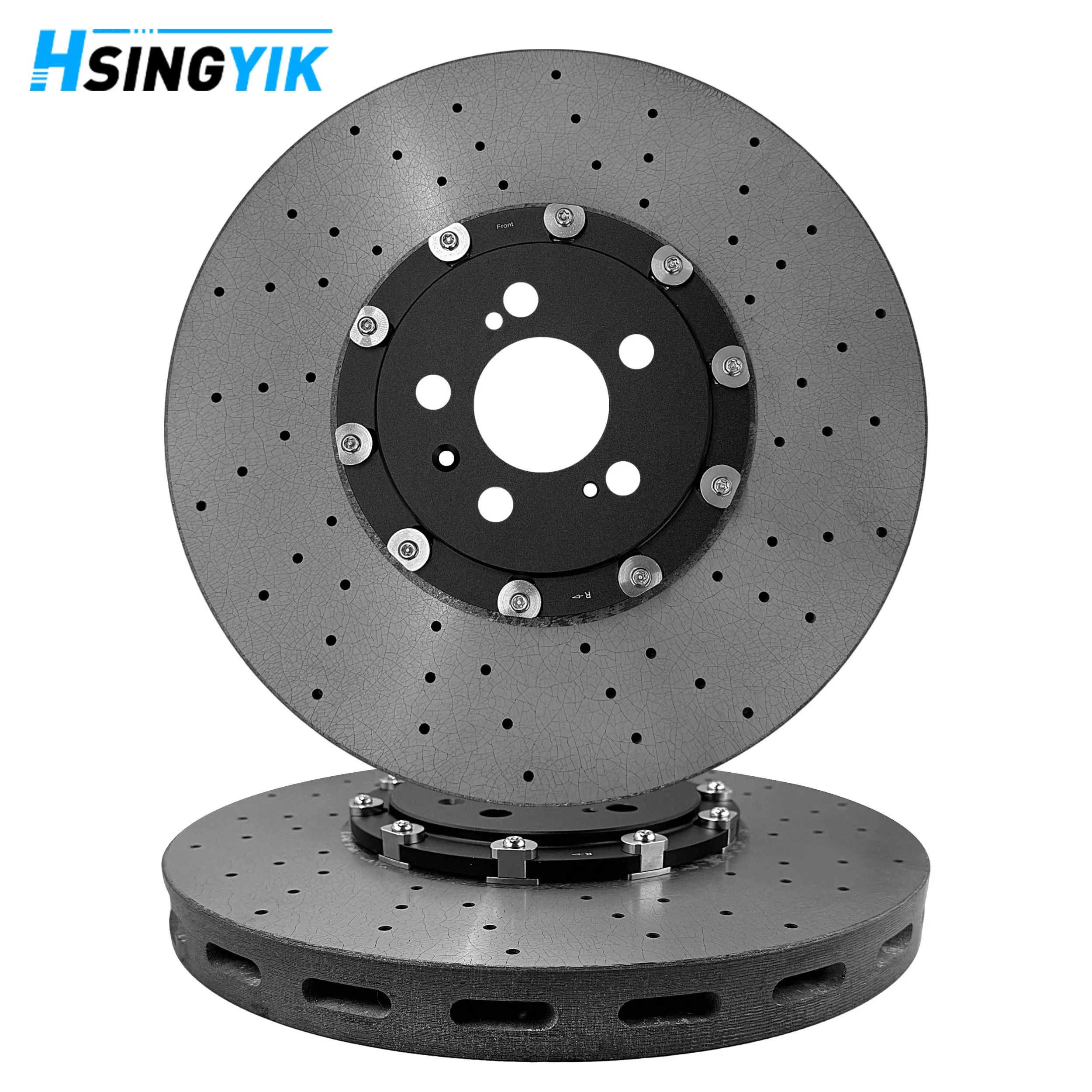 Direct Fit Low Dust OEM 4K0615302S 4K0615302L Front 400mm38mm Carbon Ceramic Brake Disc For Audi
