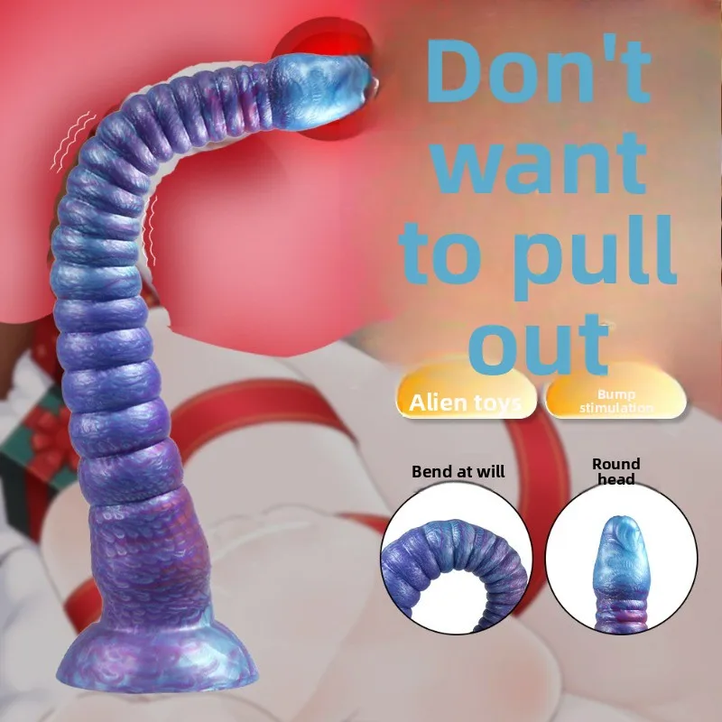 Látigo Anal de Anguila Extra larga, consolador Anal gigante, tapón Anal, juguete sexual masculino, producto para adultos Sm 18 plus