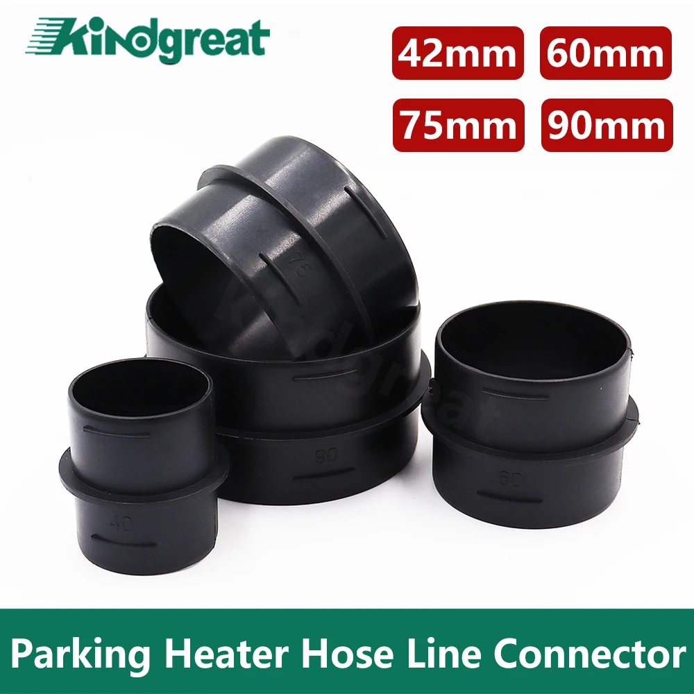 42mm 60mm 75mm 90mm For Webasto Eberspacher Car Heater Duct Joiner Pipe Air Parking Heater Hose Line Connector