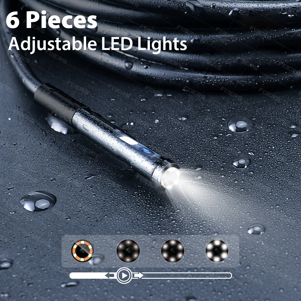 Fuers 1080P Dual Lens Harde Kabel Mini Camera Endoscoop Camera Wifi Waterdichte Endoscoop Inspectie Voor Android Ios Auto Riool