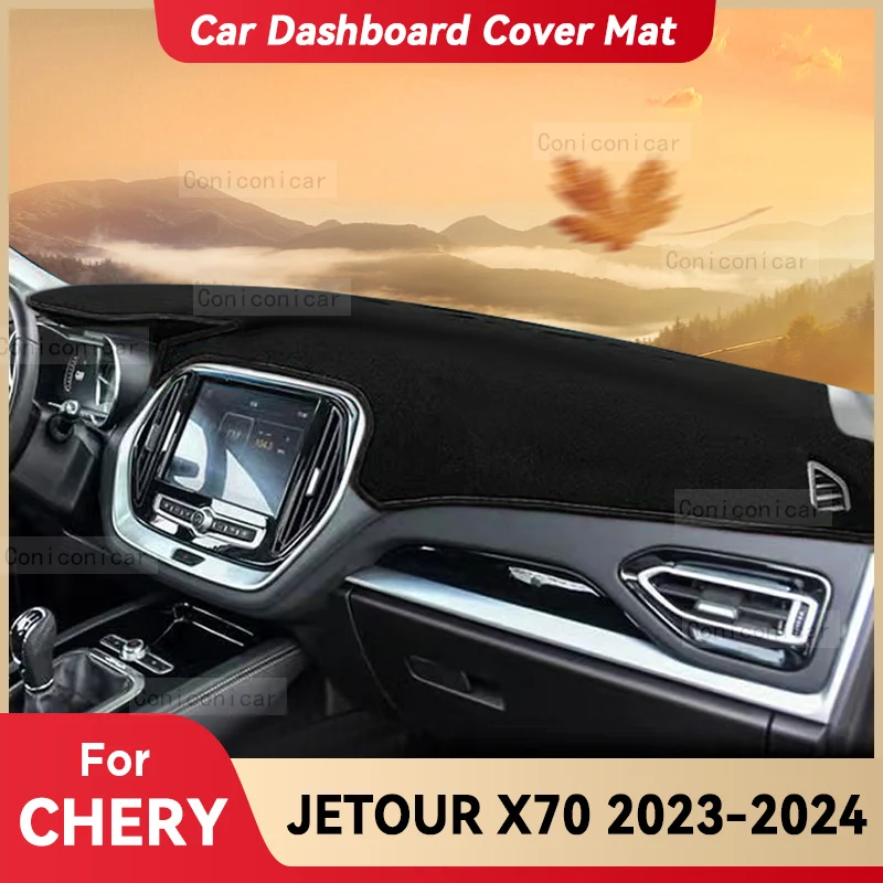 Für chery Jetour x70 Auto Armaturen brett Abdeck matte Sonnenschutz Pad vermeiden Licht matte Instrument Teppichs chutz Zubehör