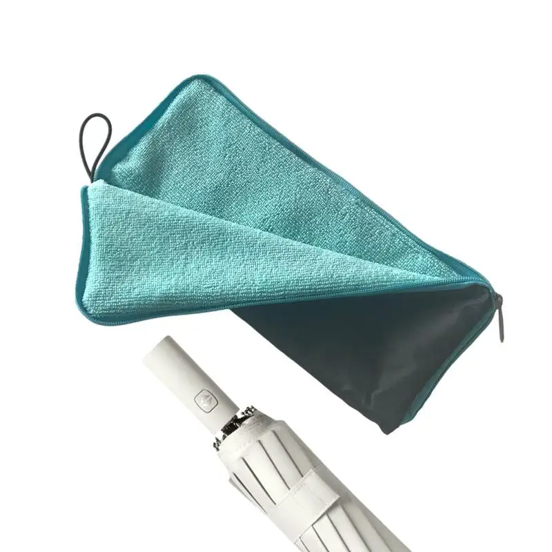 Saco de armazenamento de guarda-chuva padrão fresco pequeno, Tipo de embreagem Absorvente Folding Umbrella Bag, Ir para fora, portátil, impermeável