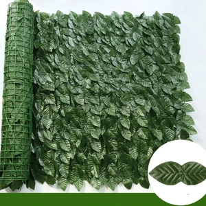 50x200cm sarmaşık, yapay çitleri yeşil çit panelleri yanlış, gizlilik tel çit açık ev bahçe balkon dekorasyon 1x3m 8 noktalı en iyi satış sayfası-no. 5