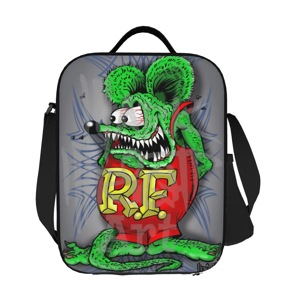 

Пользовательские Rat Fink анимация аниме мультфильм термоизолированные сумки для обеда женская многоразовая сумка для обеда для хранения в путешествиях коробка для еды Bento