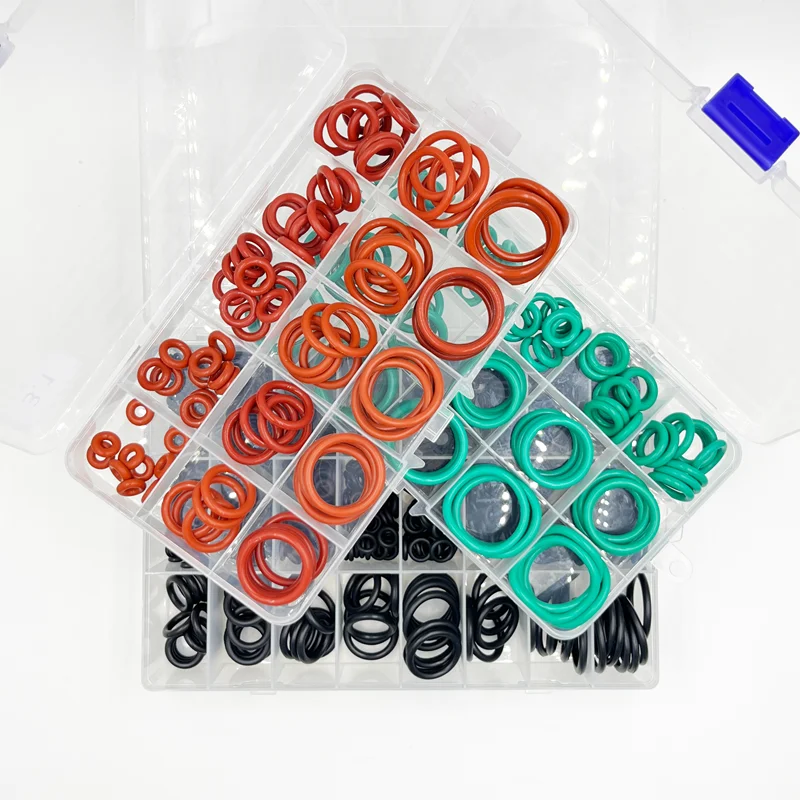VMQ NBR FKM O-Ring Silikon Roter O-Ring Schwarzer Nitrilkautschuk O-Ring Autodichtungen Korrosion Hochtemperatur-Ölbeständiger Dichtungsscheibe – Detail 12