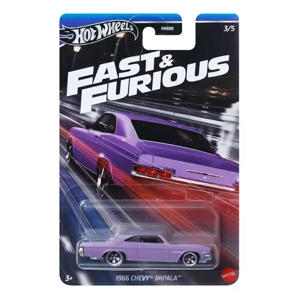 Originele Hot Wheels Cars 1966 CHEVY IMPALA NISSAN SKYLINE GT-R (BCNR33) NISSAN 350Z CUSTOM 1/64 gegoten model speelgoedvoertuigen HNR88
