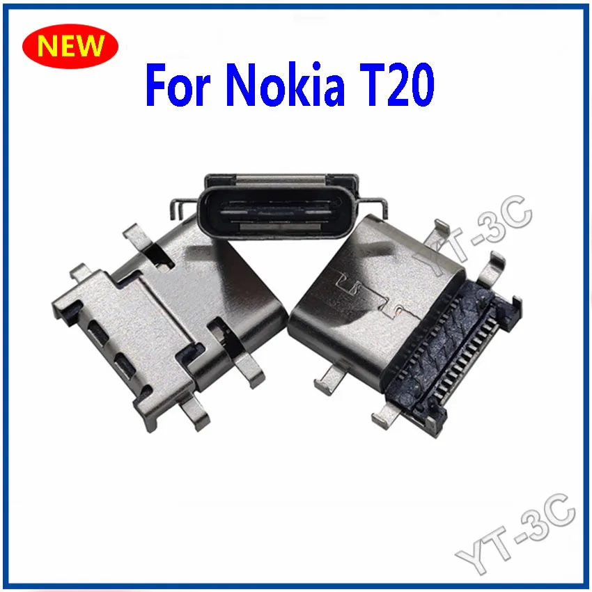 2PCS New Type-C Connector For Nokia T20 Socket DC Jack USB  Type-C Charging Port USB Charging Dock