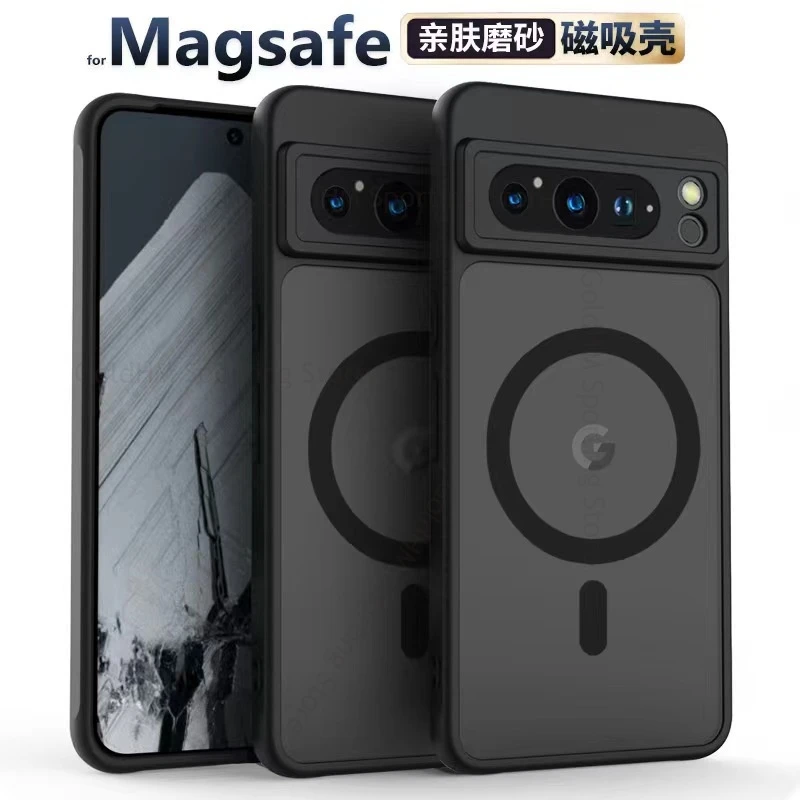 

Skin Feel Matte Magnetic Shockproof Phone Case For Google Pixel 11 Pro XL For Magsafe Frosted Cover Pixel 10 Pro XL 10A 9a 8 Pro