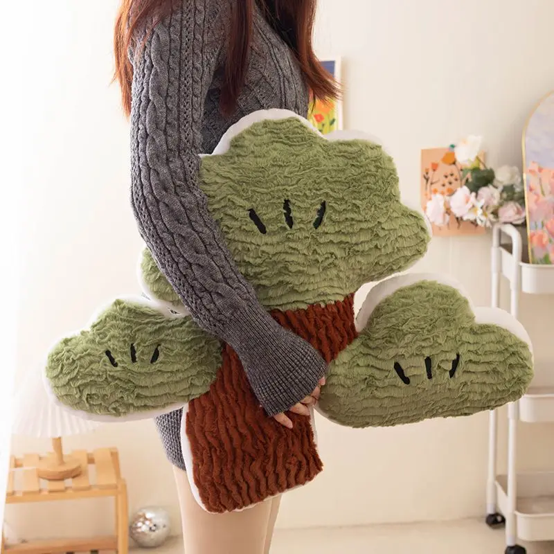 المتخصصة محاكاة الكرتون الصغيرة الصنوبر ألعاب من نسيج مخملي لطيف وسادة وسادة أريكة المنزل مكتب زهر الكرز كرسي داعم للفقرات القطنية #3