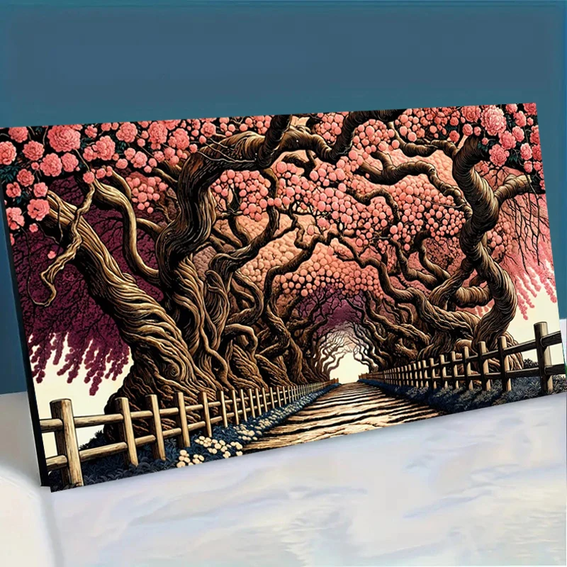 

Лесная розовая Сакура Lane, большая алмазная живопись «сделай сам», новинка 2025 года, полная квадратная круглая алмазная вышивка, картина, мозаика для домашнего декора