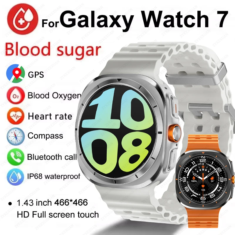 2024 New For Samsung Galaxy Watch 7 Classic Smart Watch Men women Custom Dial HD AMOLED Voice Call GPS NFC Tracker Sport Watches