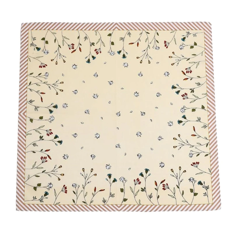 

1PC Cotton Florals Women Hankies Printing Flower Hanky Handkerchief