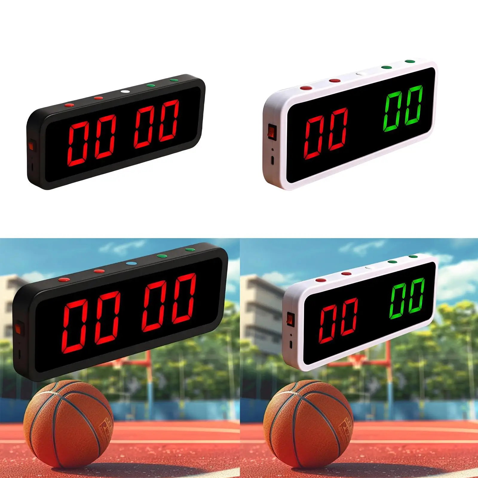 

Versatile Electronic Scoreboard Magnetic Bottom Design Professional Sports Score Keeper for Classes Driveways