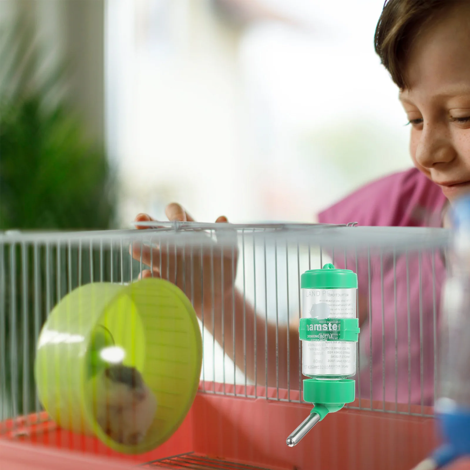 3 قطعة سقي أوتوماتيكي للهامستر شينشيلا زجاجة معلقة شفافة لا تسرب سهلة شينشيلا توريد ملء قفص ملحق