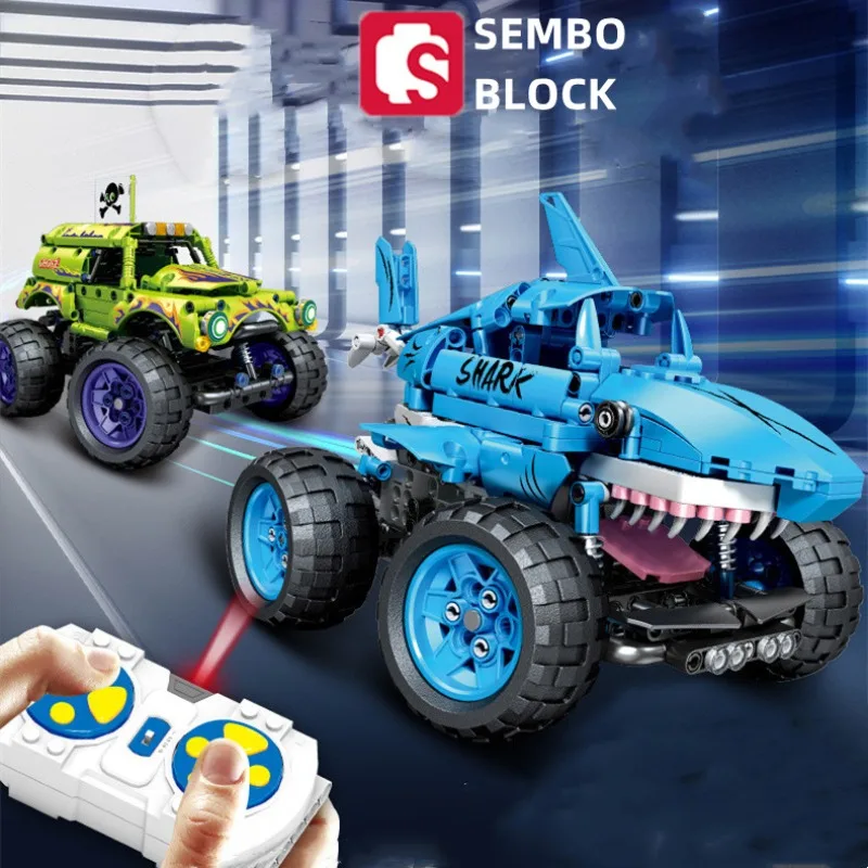 

SEMBO BLOCK City technology SUV remote control racing brick model Creative DIY kids toys Puzzle assembly birthday gift Ornaments