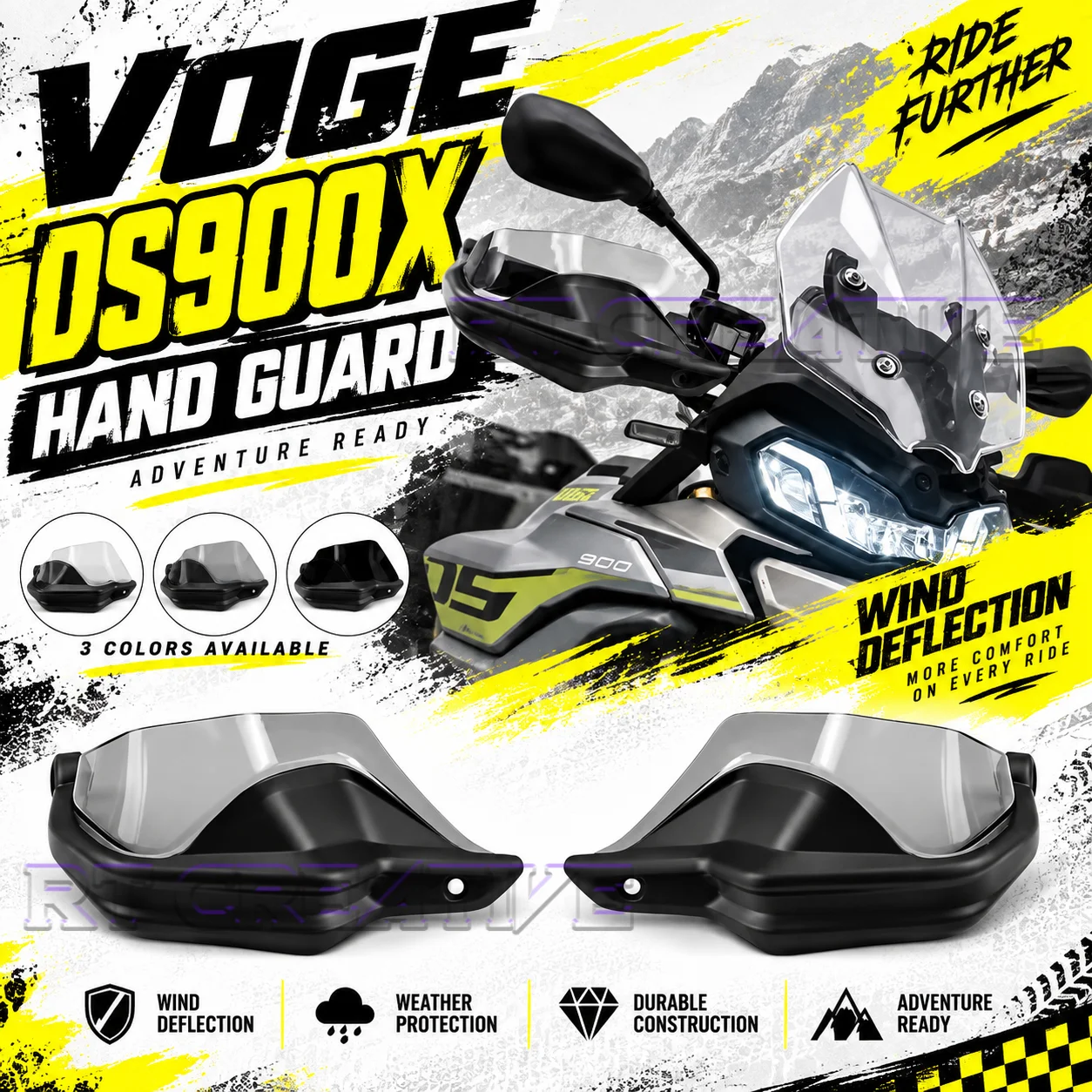 Custom ABS Windshield Hand Guard Windproof Brake Hand Protector For VOGE DS900X DSX900 Motorbike
