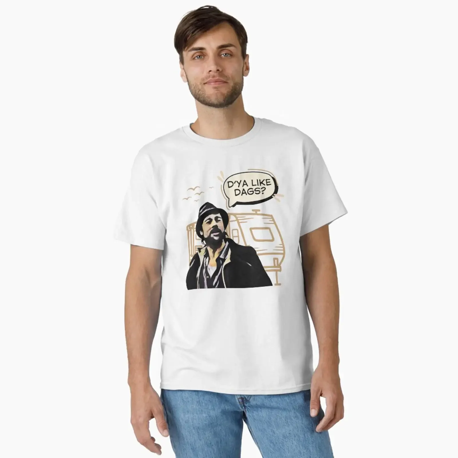Classic T Shirt designed and sold by UNK Fatigues vintage Washed Slightly designer clothes Stylish Top For Everyday Wear Casual