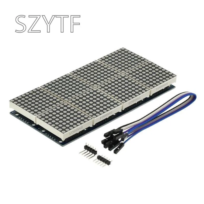 1 / 2 / 4 / 8-bit MAX7219 60×60 Dot Matrix Module Microcontroller LED Display Module For DIY KIT With Cable