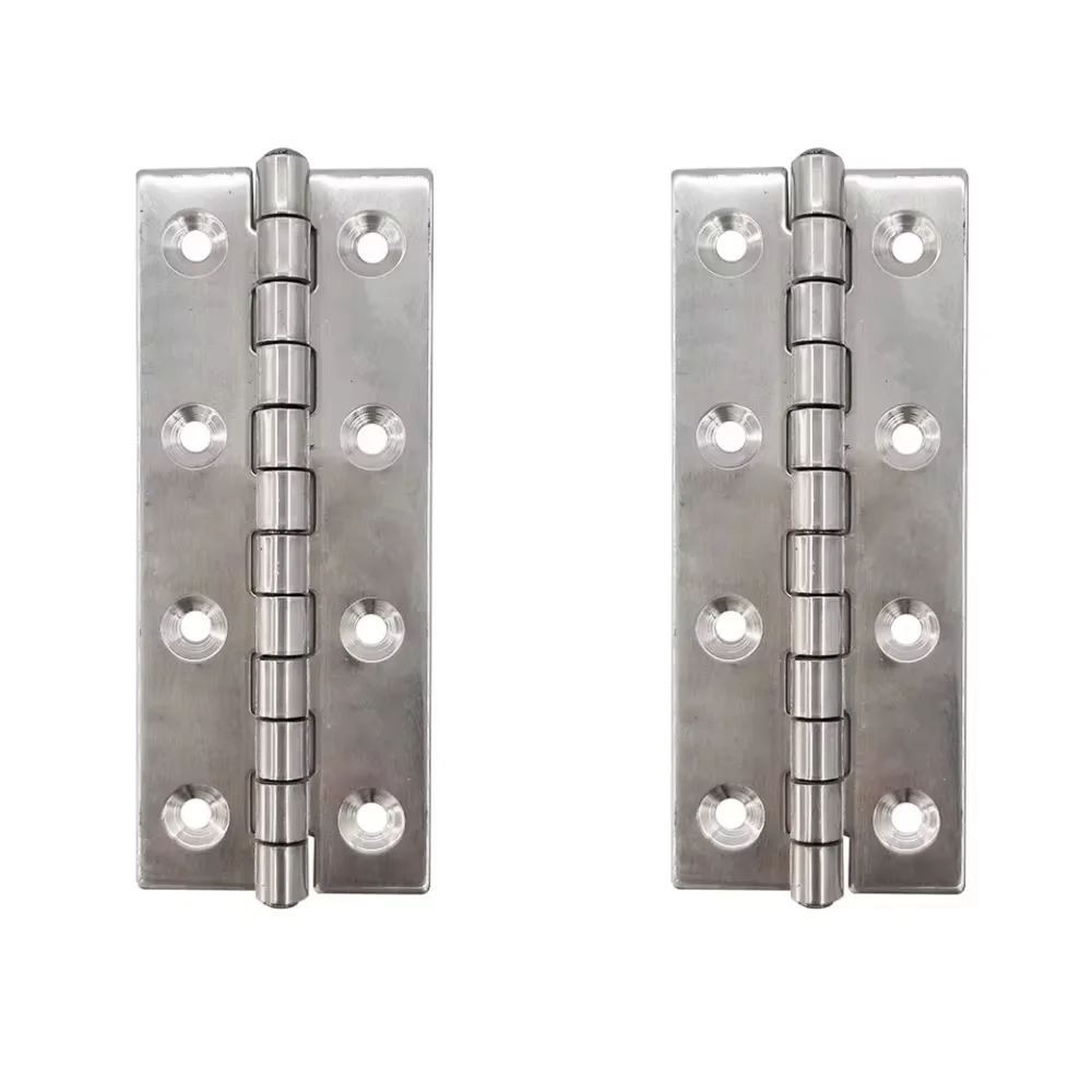 2 Pack Heavy Duty Piano Hinge, 40 X 100mm Stainless Steel Hinges, for Cabinet, Door, Toolbox, Wooden Box