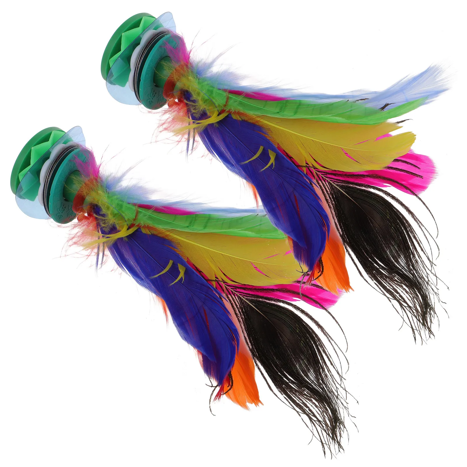 

Набор из 2 воланов для цзяньцзы: прочные, износостойкие, для тренировки координации, для студентов, для игр на улице и в помещении, для развлечений и спорта