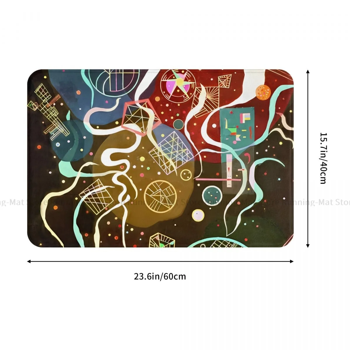 Wassily Kandinsky Bathroom Non-Slip Carpet Living Room Mat Entrance Door Doormat Home Decoration Rug