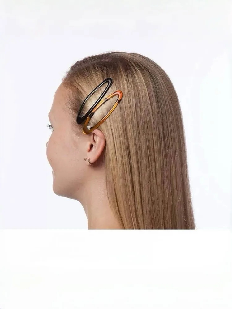 Einfache und niedliche Haarspange mit seitlichem Pony, Haarschmuck für Frauen