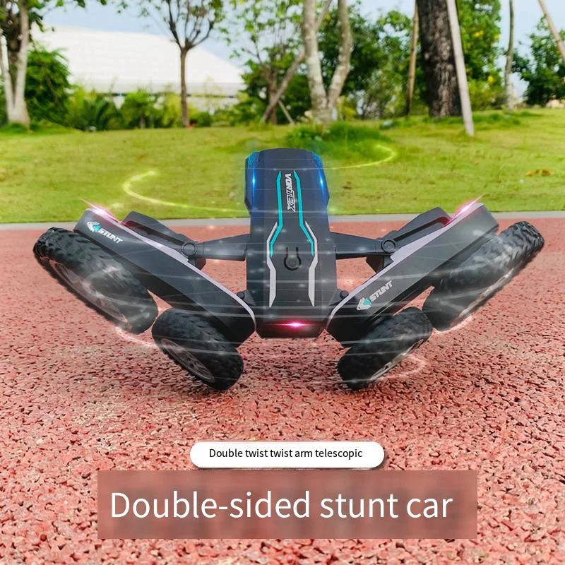 Remote Control Stunt Car 2.4G Toy 360 Rotating Blossom Cool Light Tumbling Double Sided Butterfly Car Boy Toy Birthday Gift