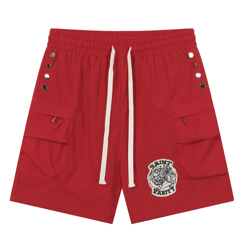 American Style Trendy SAINT Casual Shorts High Quality Loose Breathable Sports Shorts Men Women