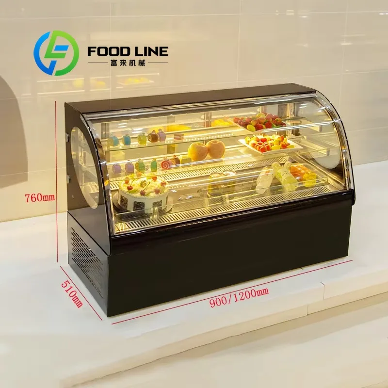 Cake Display Refrigerator Even Air Circulation Just Like Pastry Display Chiller Avoids Local Overheating That Spoils Soft Cream