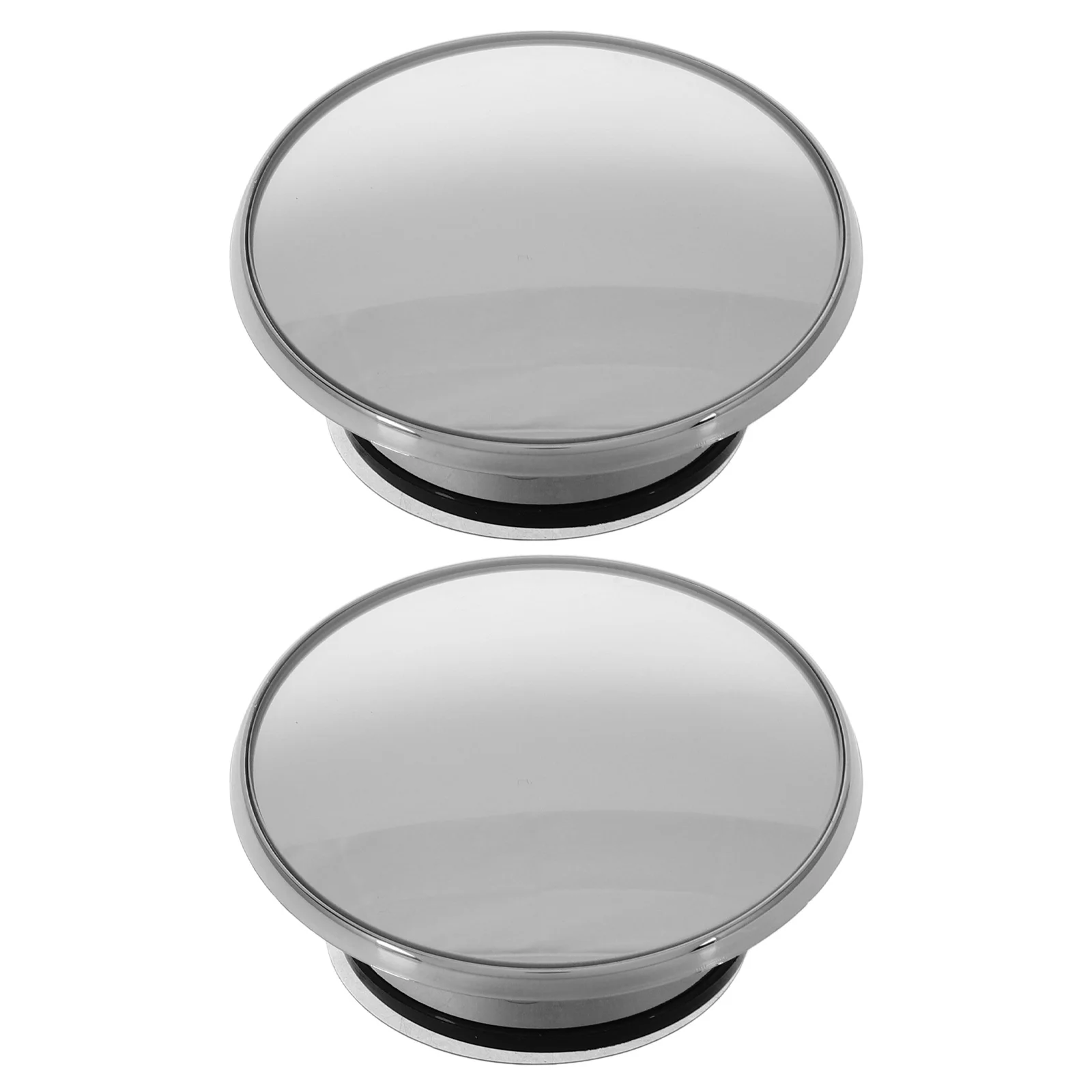 2 قطعة مرآة النقطة العمياء المدمجة مرآة الرؤية الخلفية للسيارة المستديرة مع عدسة شفط جبل للسيارات الحافلات الدراجات النارية سهلة التركيب لا #4