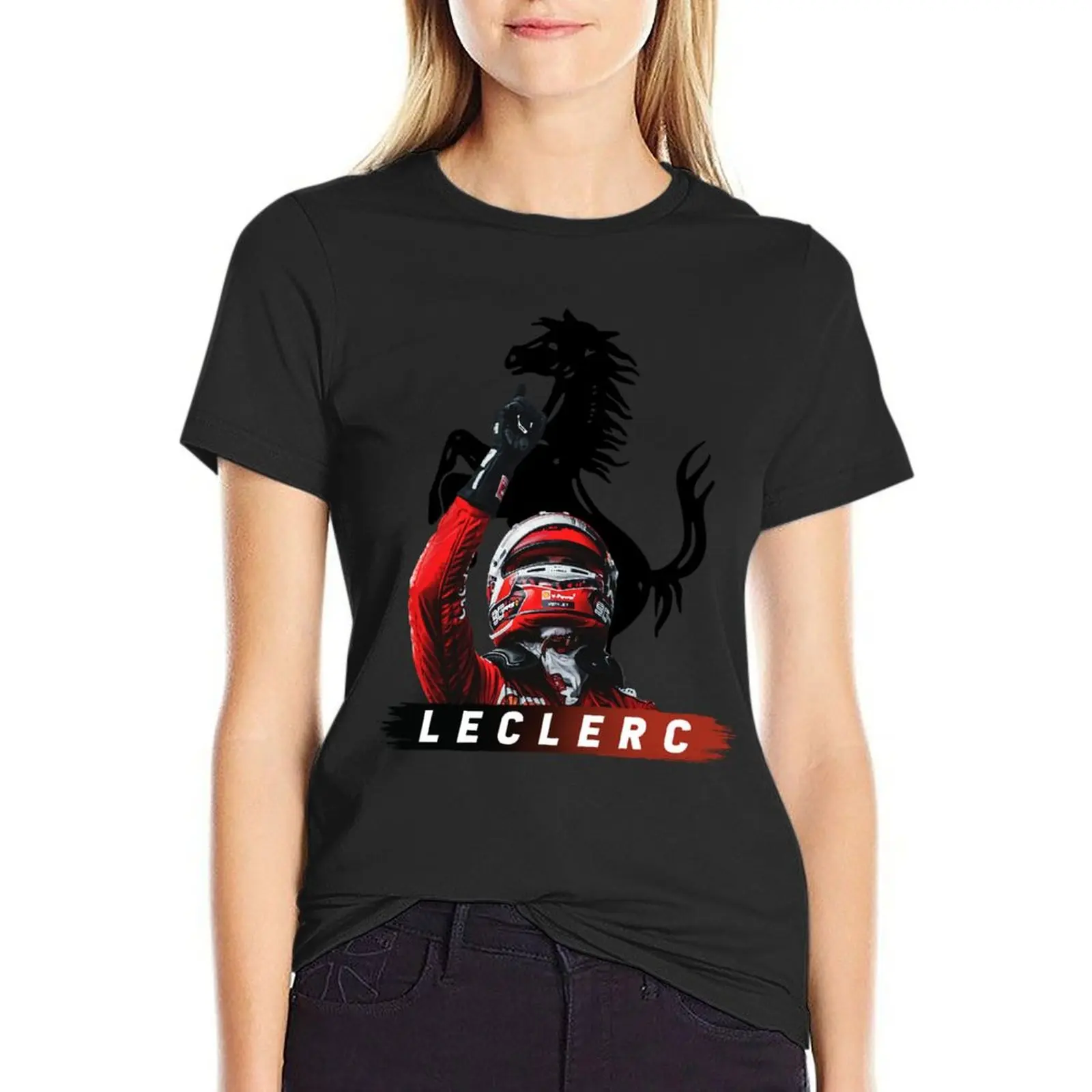 

leclerc T-Shirt sublime blacks workout shirts for Women loose fit