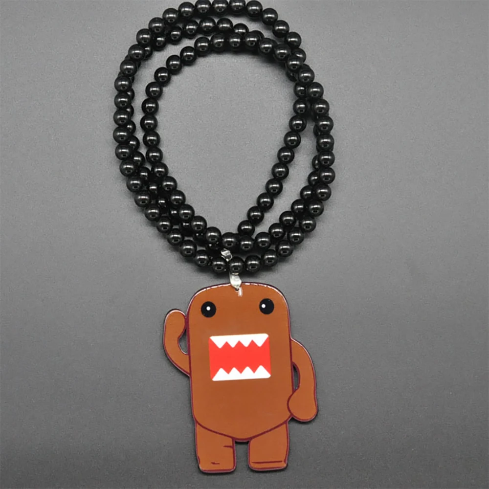 1Pcs Car Pendant Cartoon Shape Acrylic Domo-kun Rock Jdm Rearview Mirror Pendant Pendant Car Accessories Hanging Ornament Gift