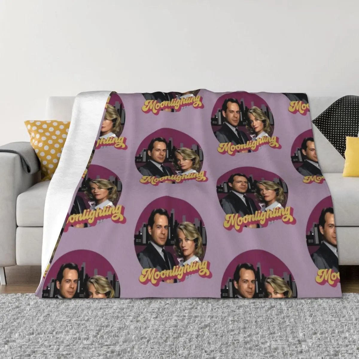 

moon version 2 Throw Blanket for babies Hair Decorative Sofa Furry Blankets