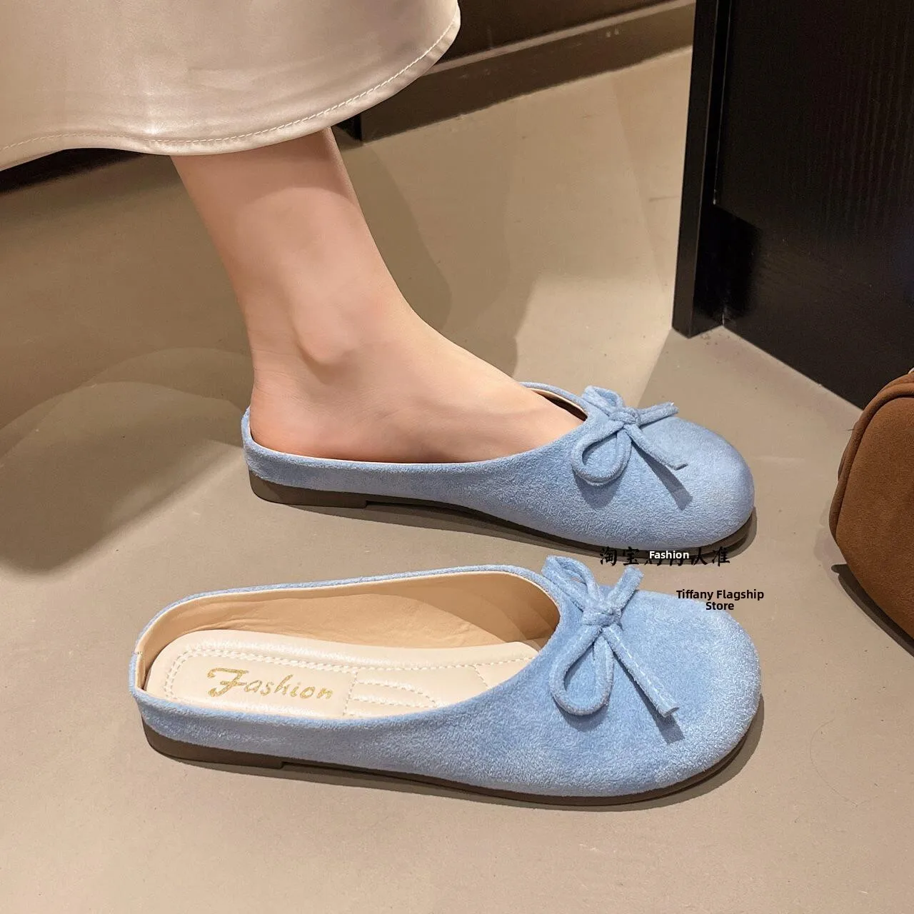 ballet-flat-shoes-fairy-shoes-round-head-soft-bottom-gentle-evening-shoes-mary-janes-cap-toe-semi-slip-large-size-knot