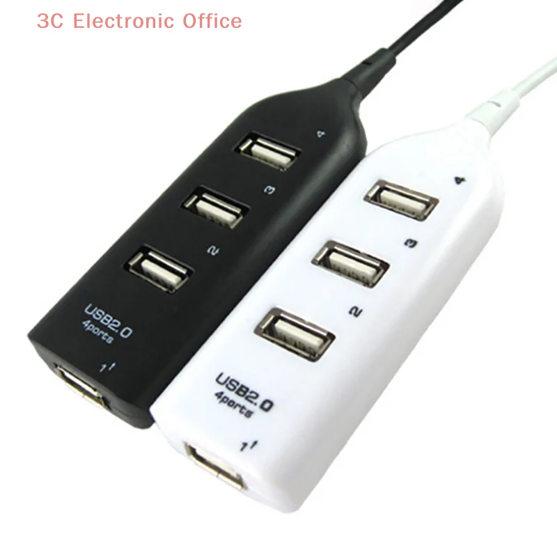 1PCS Universal USB Hub 4-port Cable High-speed Mini Hub Socket Laptop Mode Distributor Cable Adapter