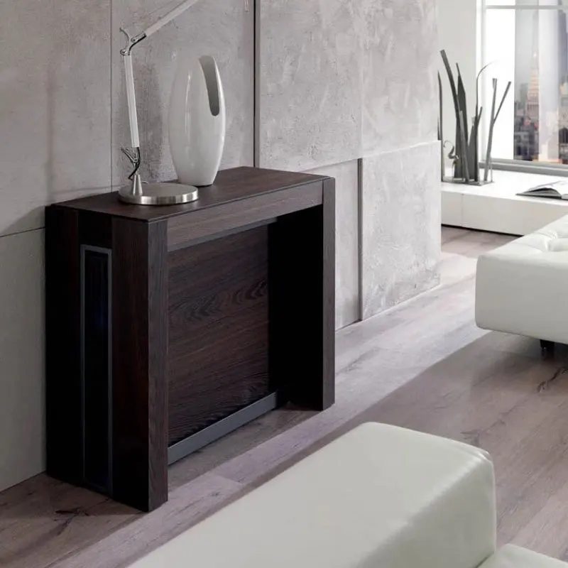 Mesas de comedor nórdicas de madera, mesas de comedor plegables telescópicas minimalistas, muebles para el hogar y apartamento, Mesas De Comedor ZY40CZ