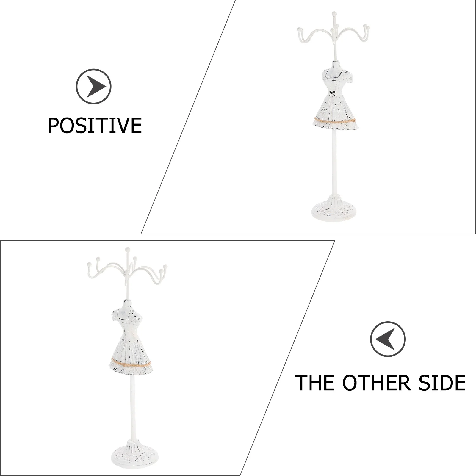 

Jewelry Rack Earring Holder Stand for Necklaces Practical Stands Display Resin Standing