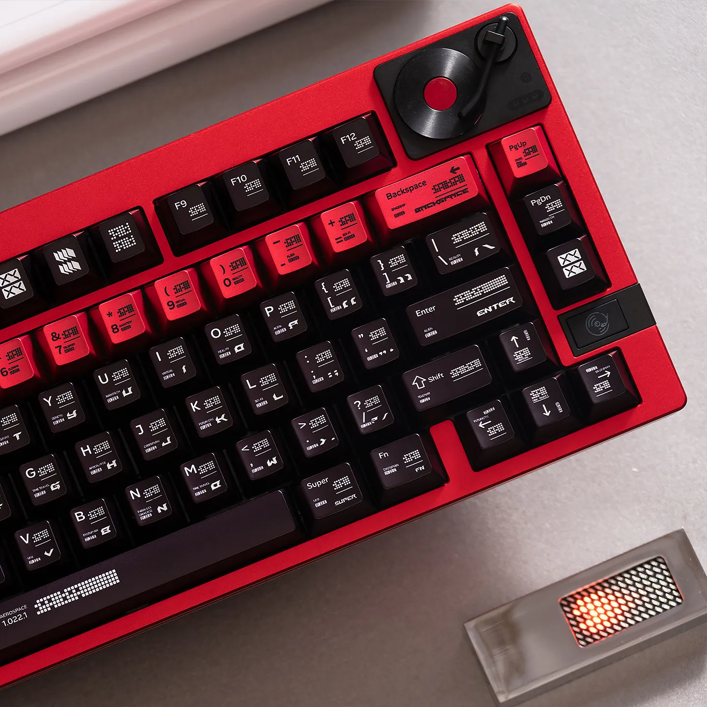 Parameterization Keycaps Cherry Profile Dye-Sub PBT Keycaps Metallic Paint Glossy Black Keycaps For MX Mechanical Keyboard