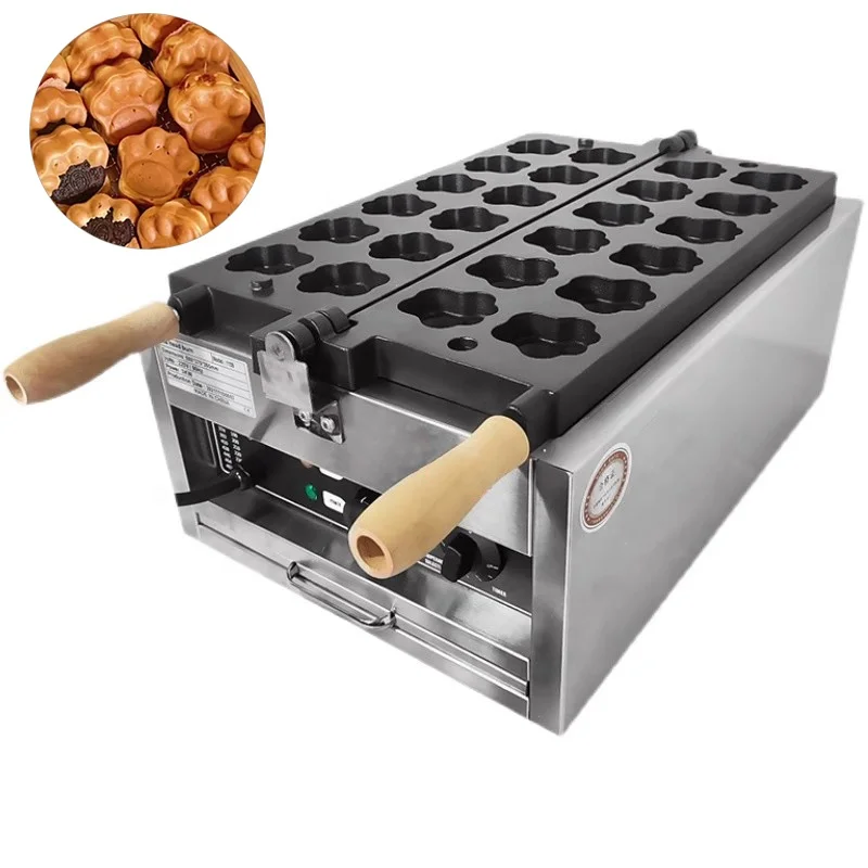 

New Design Electric 12 pcs Waffle Maker Non-Stick Snack Cat Paw