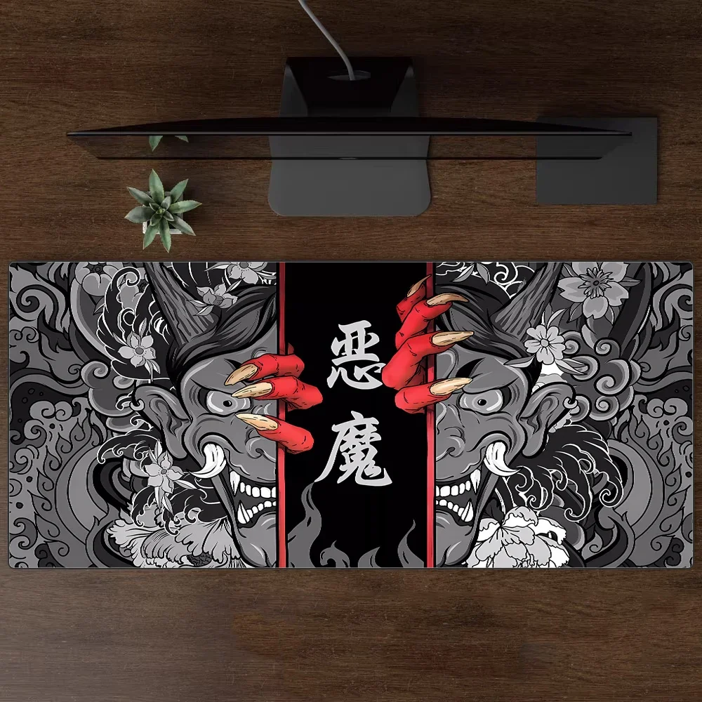 Mouse pad game devil XXL mouse pad black series game desk mat computer game 900x400 cm large size anime mouse Japanese style pad