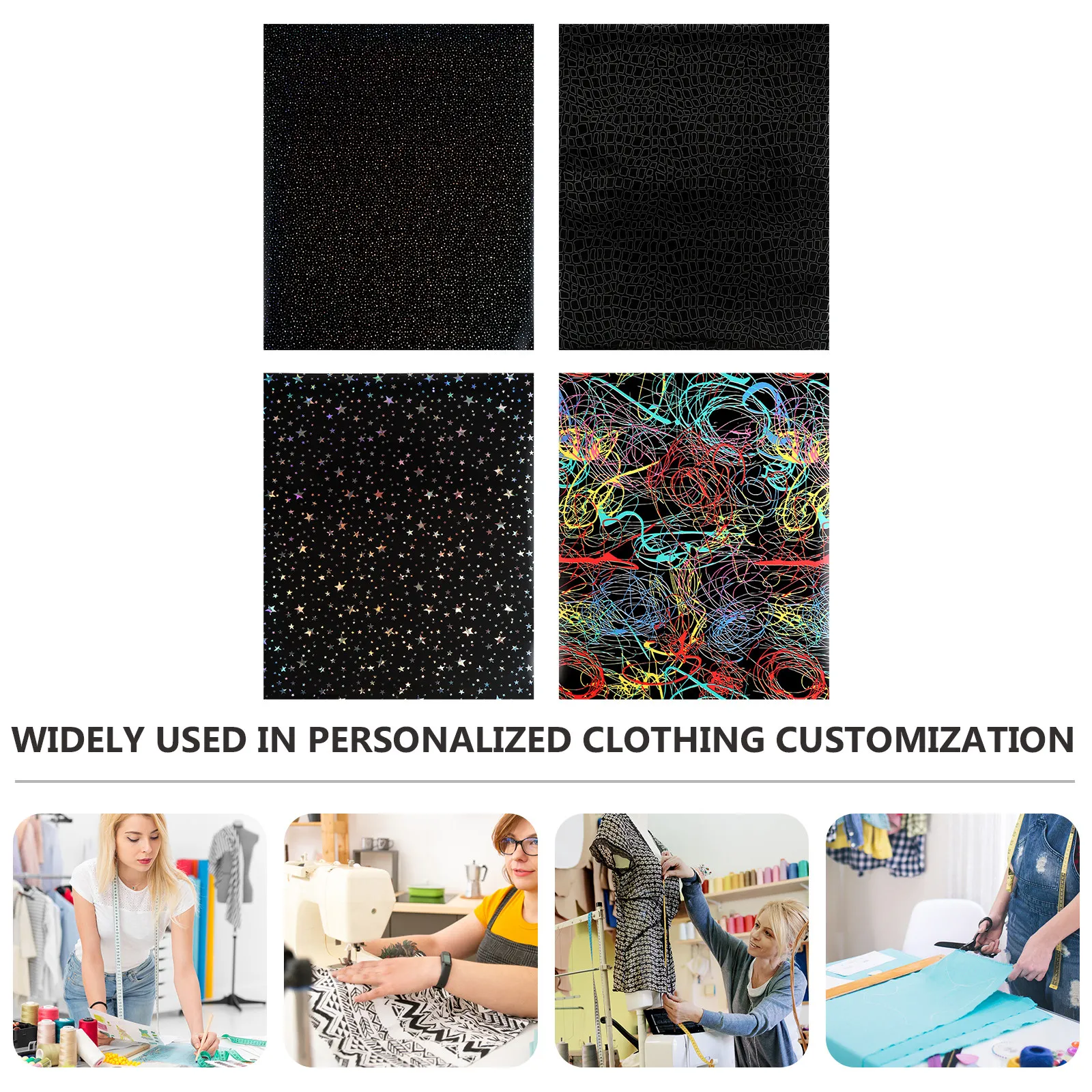 4 Sheets Transfer Film Heat Membrane Clothing Apparel Iron PU DIY HTV Press Paper Lettering - view 6