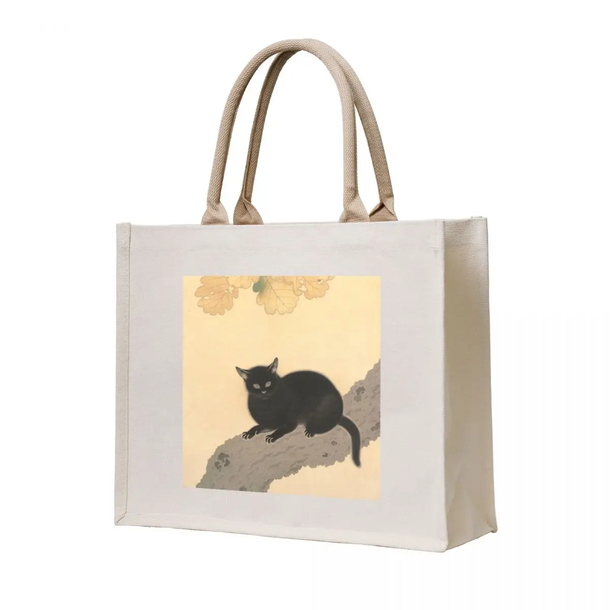 

Hishida Shunsō Black Cat digital Japanese Traditional Minimalist Vintage art Tote Bag shopper bag women tote bag canvas