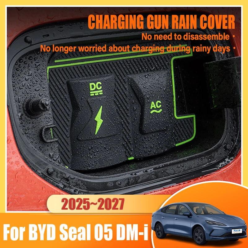 For BYD Seal 05 5 DM i HA6 Accessories 2025~2027 New Energy Car Charg Rain Cover Auto Parts Charging Gun Waterproof Protect Case