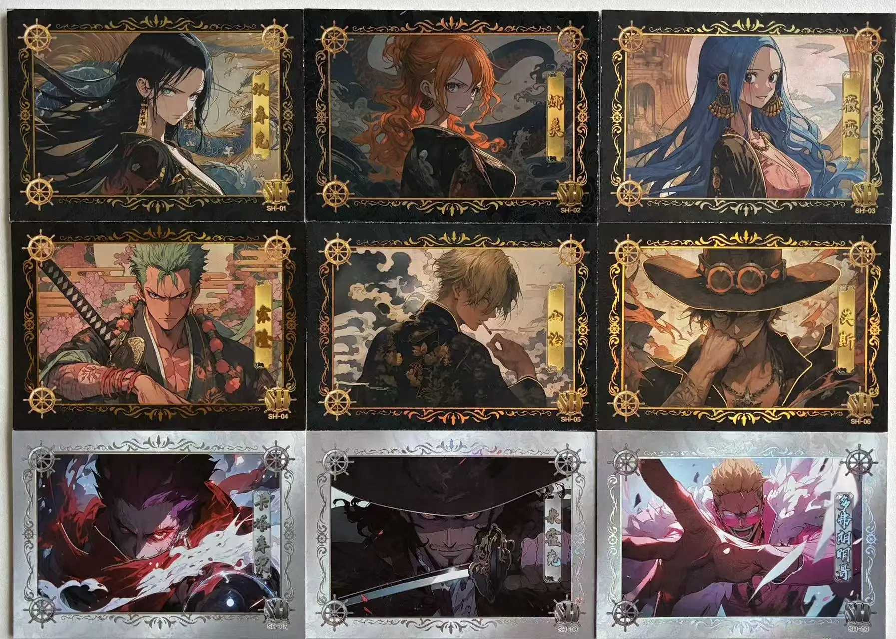 Japanese Anime One Piece, Robin, Han Cook, Nami Collectible Cards Christmas Birthday Gift